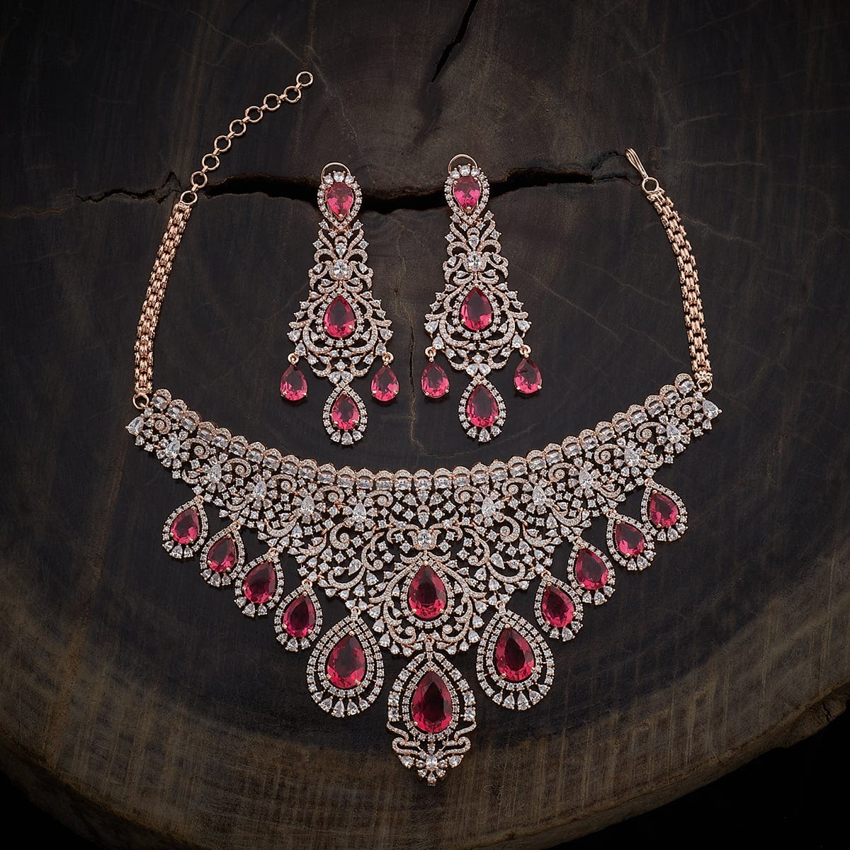 zircon necklace  1368